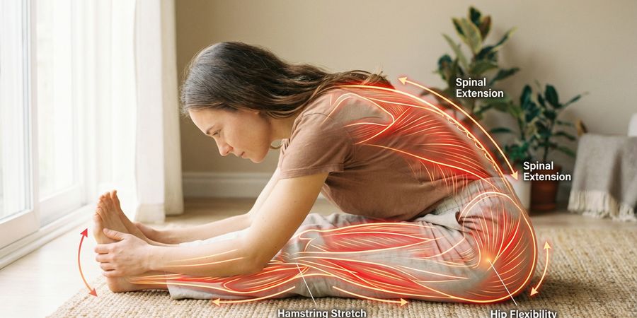 Anatomía muscular y estiramientos en yoga