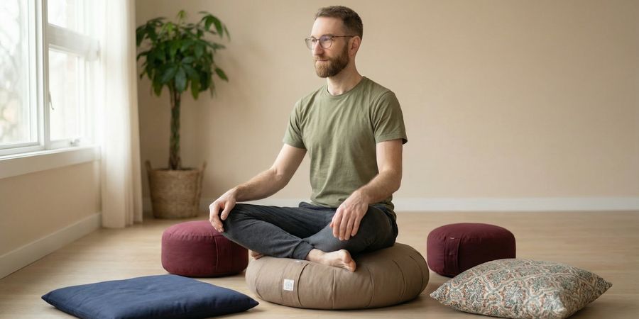 Diferentes tipos de cojines de meditación y zafu para elegir