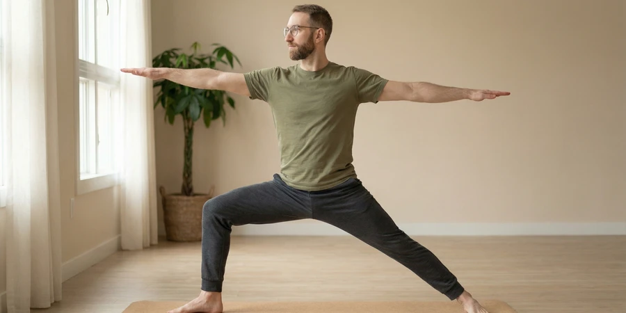 Calendario de práctica de yoga mostrando consistencia y progreso semanal