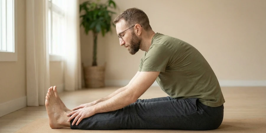 Practicante aprendiendo técnicas correctas de respiración durante yoga