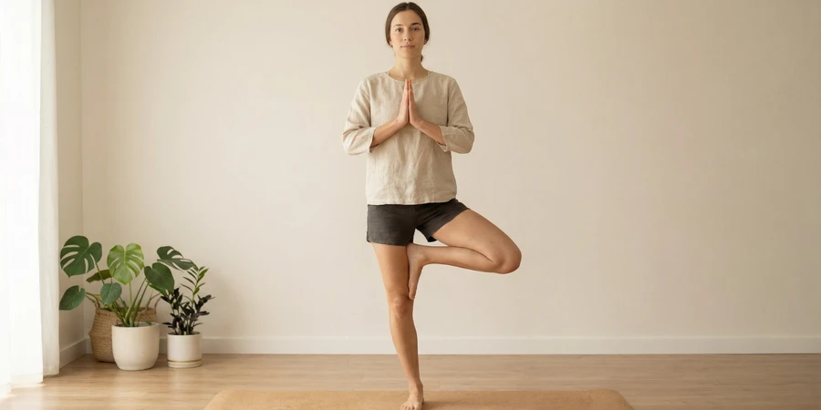 Ilustración del símbolo del Hatha yoga representando sol y luna