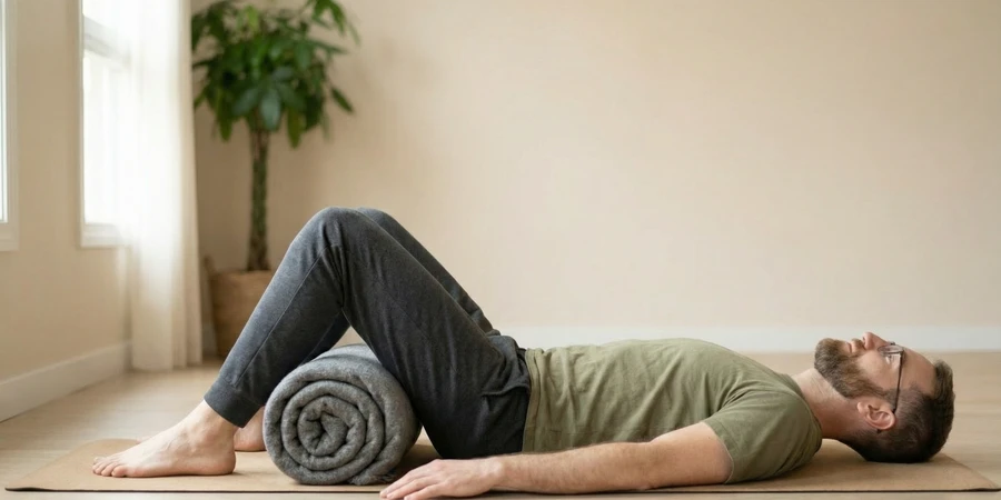 Diferentes formas de doblar una manta de yoga