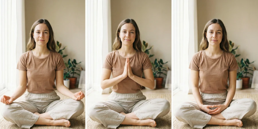Práctica de mudras integrada en yoga diario