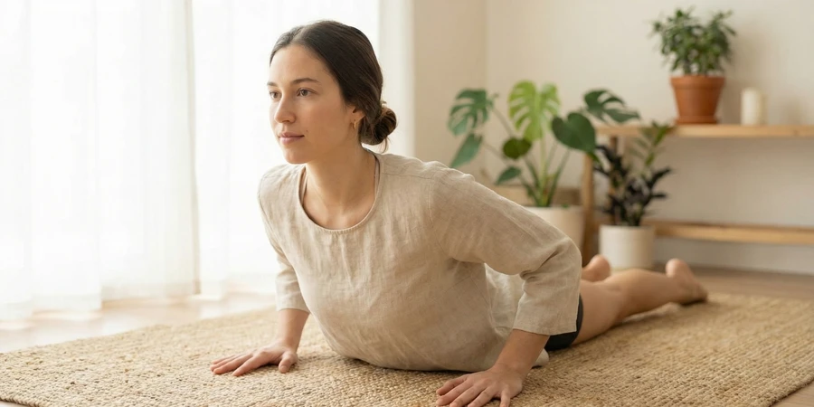 Comparación de variaciones de Bhujangasana para diferentes niveles de práctica