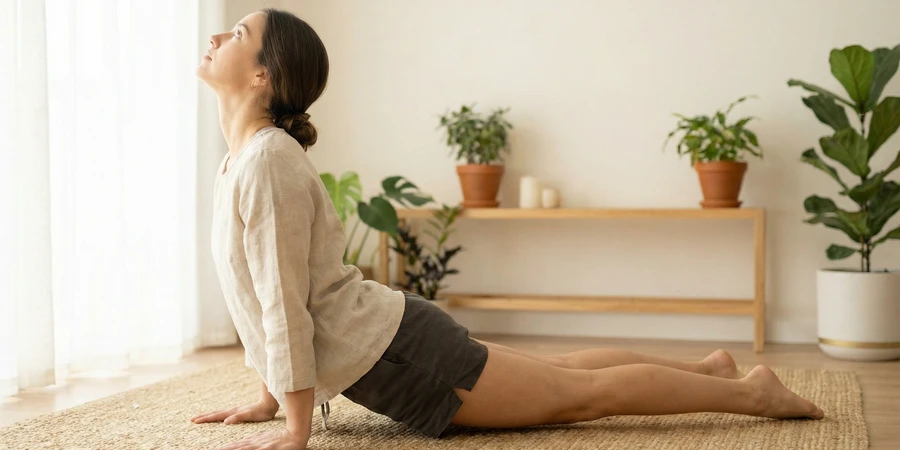 Diagrama mostrando los músculos activados durante la postura de la cobra