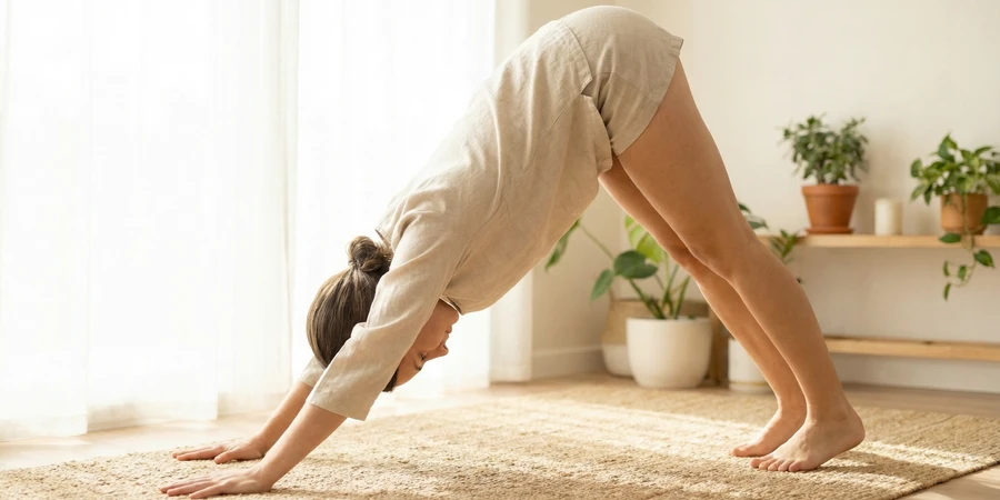 Alineación correcta de manos y pies en el perro boca abajo