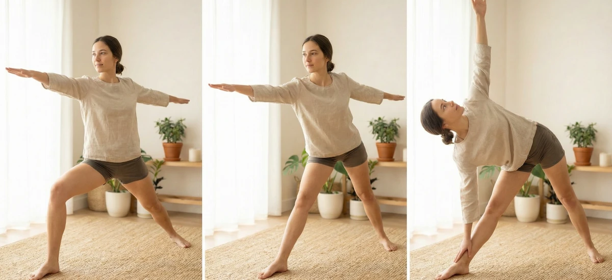 Postura del triángulo (Trikonasana): guía paso a paso