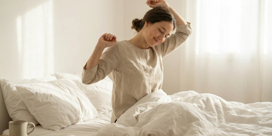 Savasana relajación final de la rutina matutina