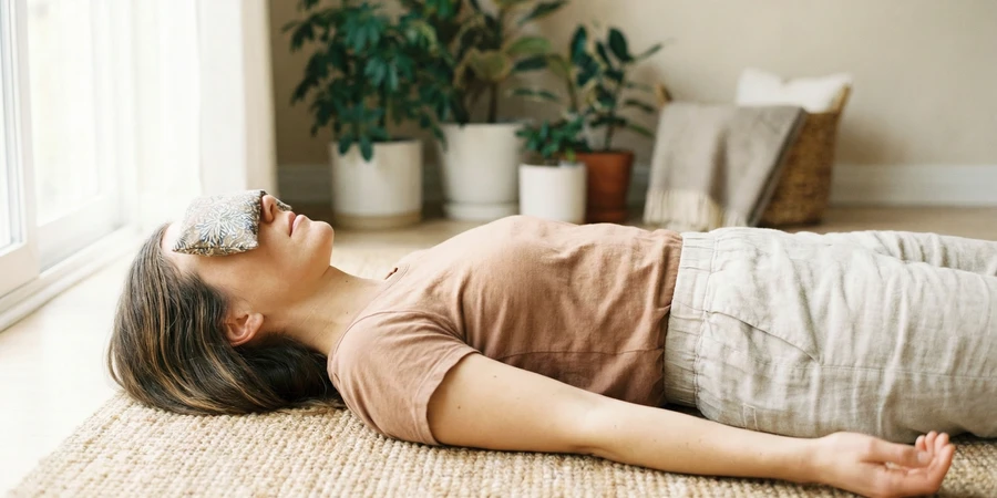 Paz mental y liberación emocional durante la práctica de Savasana