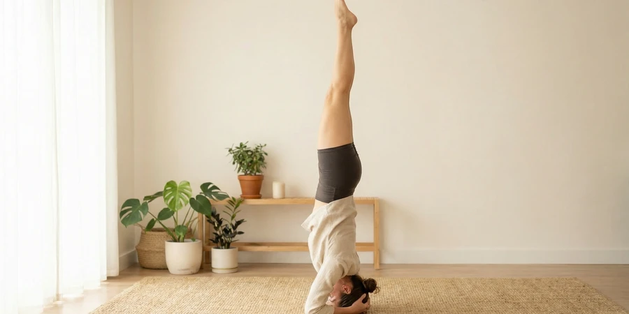 Meditación y preparación mental para superar el miedo en Sirsasana