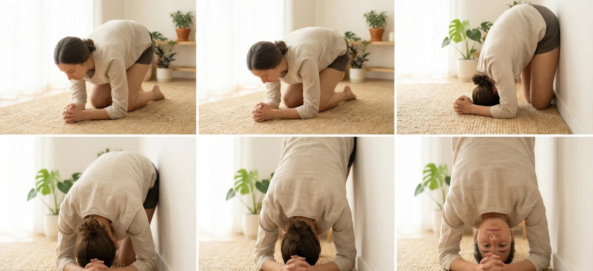 Postura sobre la cabeza (Sirsasana): Guía avanzada