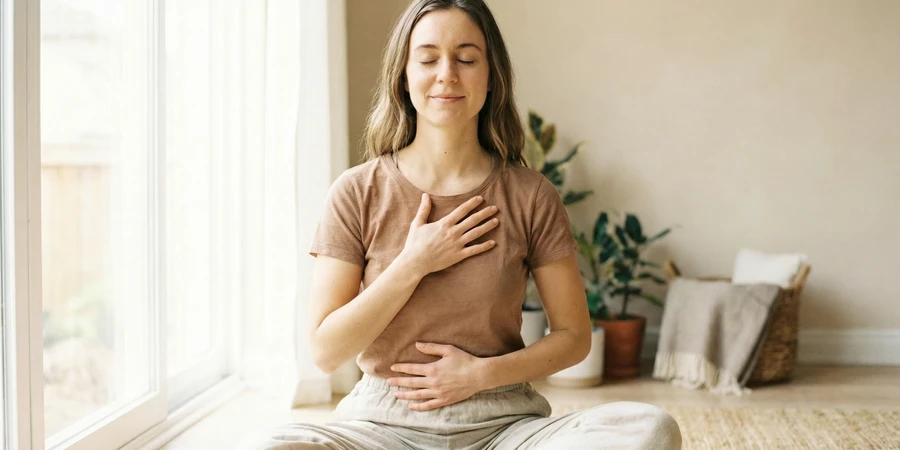 Técnica de respiración alternada Nadi Shodhana para equilibrar la mente