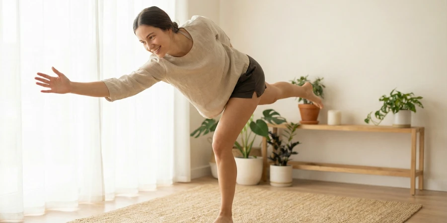 Secuencia de vinyasa flow con saludo al sol
