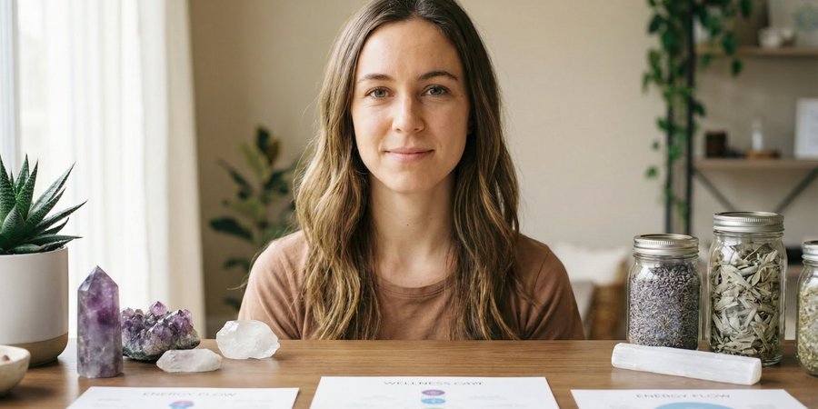 Mujer con expresión de claridad mental recobrada tras práctica de yoga terapéutico