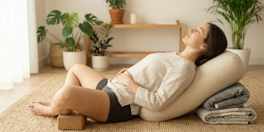 Posturas de yoga recomendadas durante la menstruación