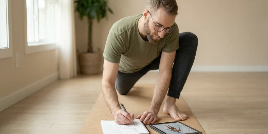 Espacio y materiales necesarios para yoga en casa