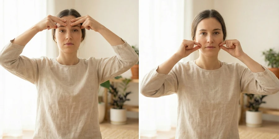 Técnicas de yoga facial para reafirmar el cuello