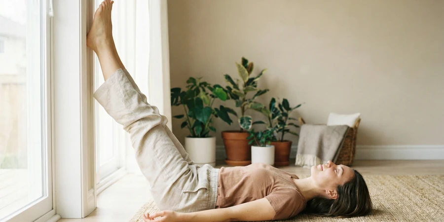 Accesorios esenciales para yoga restaurativo incluyendo bolsters, bloques y mantas