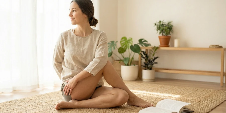 Práctica de asanas y posturas físicas según los Yoga Sutras